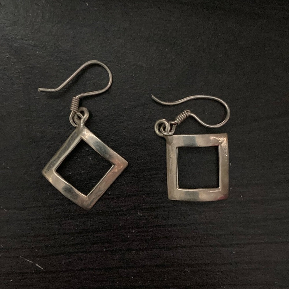 Geometric Square Earrings